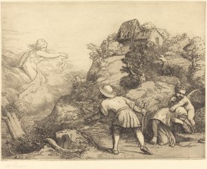 Alegoria Chłopa i Fortuny Chłop i Fortuna: Temat alegoryczny. autorstwa Alphonse Legros