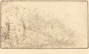 Wzdłuż rzeki (Sur la riviere) autorstwa Alphonse Legros