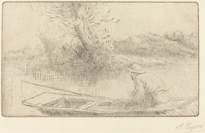 Wzdłuż Tamizy autorstwa Alphonse Legros