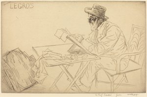 Alphonse Legros szkicowanie. autorstwa Alphonse Legros