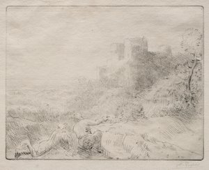 Stary zamek. autorstwa Alphonse Legros