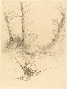 Wędkarz (Wędkarz) autorstwa Alphonse Legros