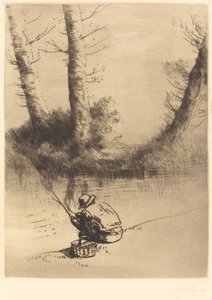 Wędkarz (Wędkarz) autorstwa Alphonse Legros