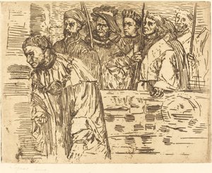 Łucznicy Les łuczników, 1862. autorstwa Alphonse Legros