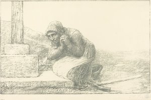 U stóp krzyża (Au pied de la croix) autorstwa Alphonse Legros