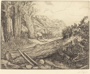 W domu drwali (Chez les bucherons) autorstwa Alphonse Legros