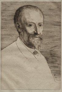 Auguste Poulet-Malassis. autorstwa Alphonse Legros