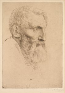 Auguste Rodin autorstwa Alphonse Legros