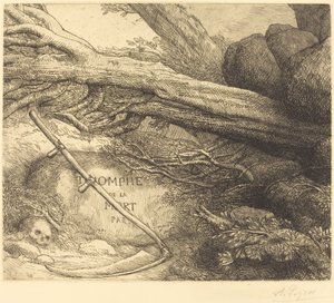 Avalanche: Frontispiece Triumph of Death autorstwa Alphonse Legros