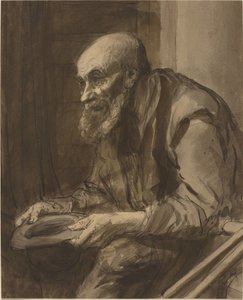 Żebrak z kulami autorstwa Alphonse Legros