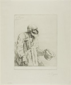 Żebrak z kulami autorstwa Alphonse Legros