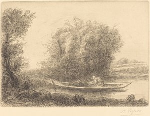 Zakręt w rzece (Un coin de riviere) autorstwa Alphonse Legros