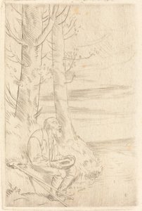 Ślepy żebrak Ślepy żebrak. autorstwa Alphonse Legros