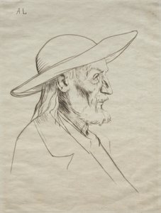 Chłop bretoński. autorstwa Alphonse Legros