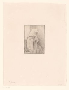 Bretonka w chuście autorstwa Alphonse Legros