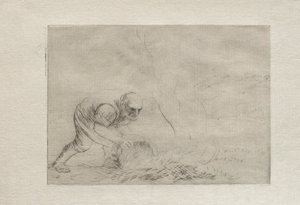 Spalanie trawy autorstwa Alphonse Legros