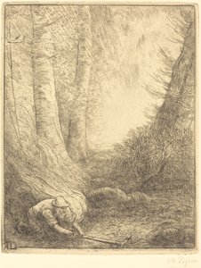 Spalanie traw Palnik do trawy. autorstwa Alphonse Legros