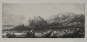 Domek na bagnach. autorstwa Alphonse Legros