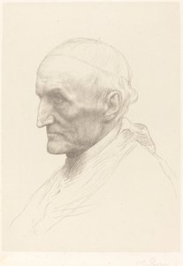 Kardynał Manning, 2. płyta. autorstwa Alphonse Legros