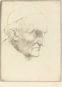 Kardynał Manning, trzecia płyta. autorstwa Alphonse Legros