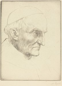 Kardynał Manning, tablica 3 autorstwa Alphonse Legros