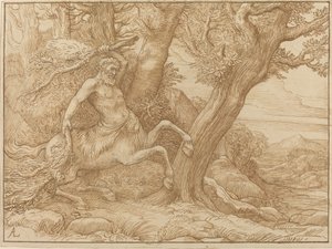 Centaur z gałęziami autorstwa Alphonse Legros