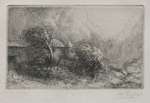 Chailli: Koniec burzy dorage. autorstwa Alphonse Legros