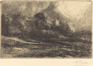 Chailli widziany podczas burzy autorstwa Alphonse Legros