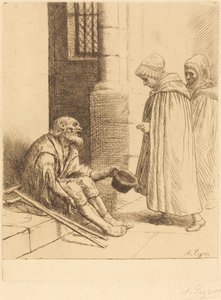 Dobroczynność (La charite) autorstwa Alphonse Legros