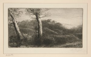 Zachód słońca autorstwa Alphonse Legros