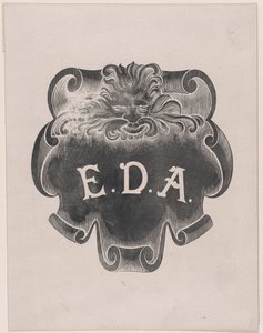 Kontrwymiar odcisku z tabliczki znamionowej Edwarda D. Adamsa, ca. 1892. autorstwa Alphonse Legros