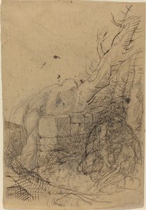 Śmierć i drwal. autorstwa Alphonse Legros