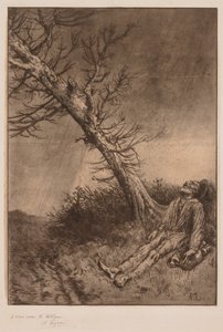 Śmierć włóczęgi autorstwa Alphonse Legros