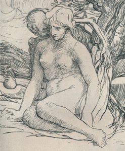 Śmierć Wooer, c1895, 1923 autorstwa Alphonse Legros