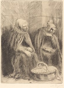 Sprzedawcy jaj, pierwszy talerz autorstwa Alphonse Legros