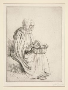 Kobieta na Rynku autorstwa Alphonse Legros