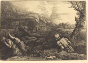 Ogień w Hamlecie autorstwa Alphonse Legros