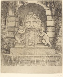 Fontanna: Groteska, Dzieci i Basen autorstwa Alphonse Legros