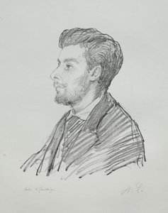 Fréderic Régamey autorstwa Alphonse Legros