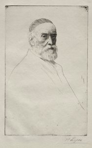 GF Watts. autorstwa Alphonse Legros