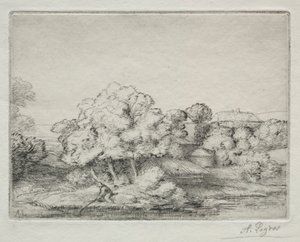 Wioska nad jeziorem Wioska nad jeziorem. autorstwa Alphonse Legros