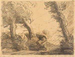 Żniwiarki zaskoczone przez burzę autorstwa Alphonse Legros