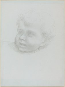 Głowa dziecka autorstwa Alphonse Legros