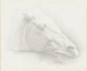 Głowa konia z Partenonu autorstwa Alphonse Legros