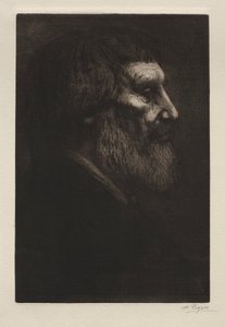 Głowa mężczyzny autorstwa Alphonse Legros