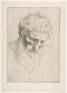 Głowa mężczyzny autorstwa Alphonse Legros