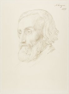 Głowa mężczyzny autorstwa Alphonse Legros