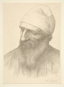 Głowa mężczyzny autorstwa Alphonse Legros