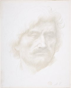 Głowa mężczyzny autorstwa Alphonse Legros