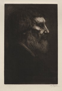 Głowa mężczyzny. autorstwa Alphonse Legros